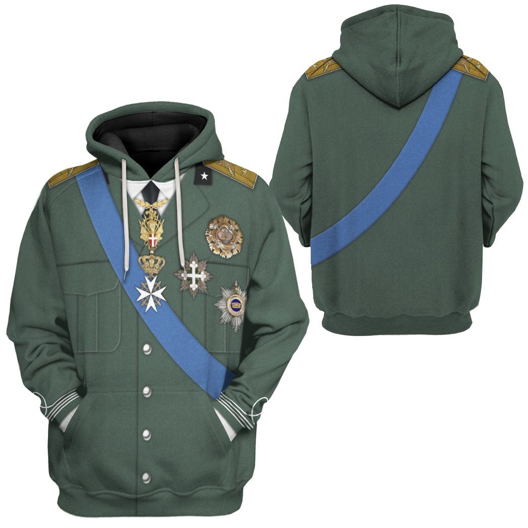 Umberto II of Italy Costume Hoodie Sweatshirt T-Shirt Sweatpants Tracksuit - Stormmerch Exclusive