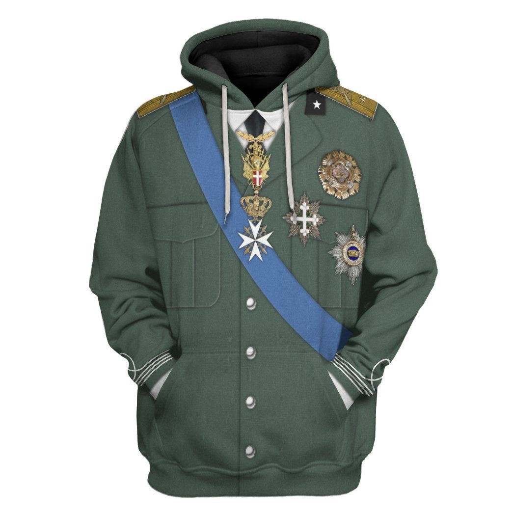 Umberto II of Italy Costume Hoodie Sweatshirt T-Shirt Sweatpants Tracksuit - Stormmerch Exclusive