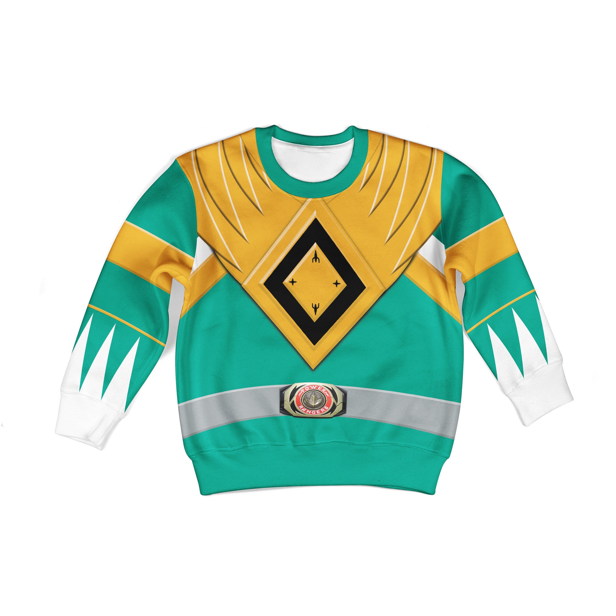 Unisex Kid Tops Green Power Ranger 3D Apparel - Stormmerch Exclusive