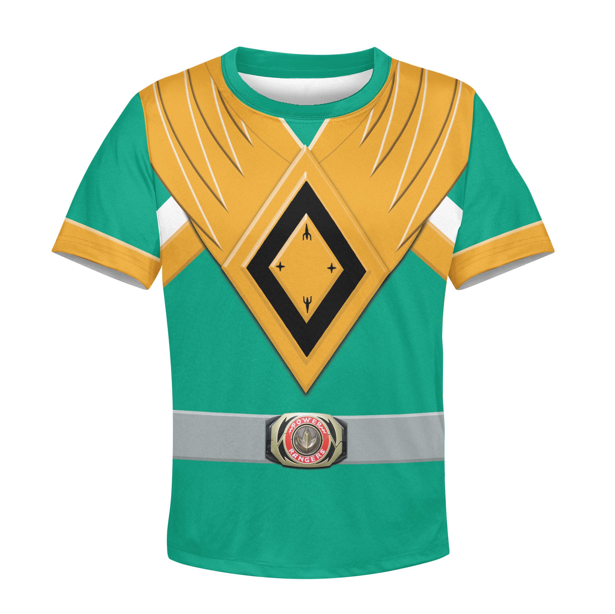 Unisex Kid Tops Green Power Ranger 3D Apparel - Stormmerch Exclusive