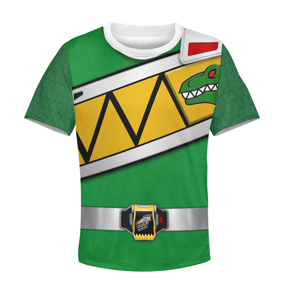 Unisex Kid Tops Green Power Rangers Dino Charge 3D Apparel - Stormmerch Exclusive