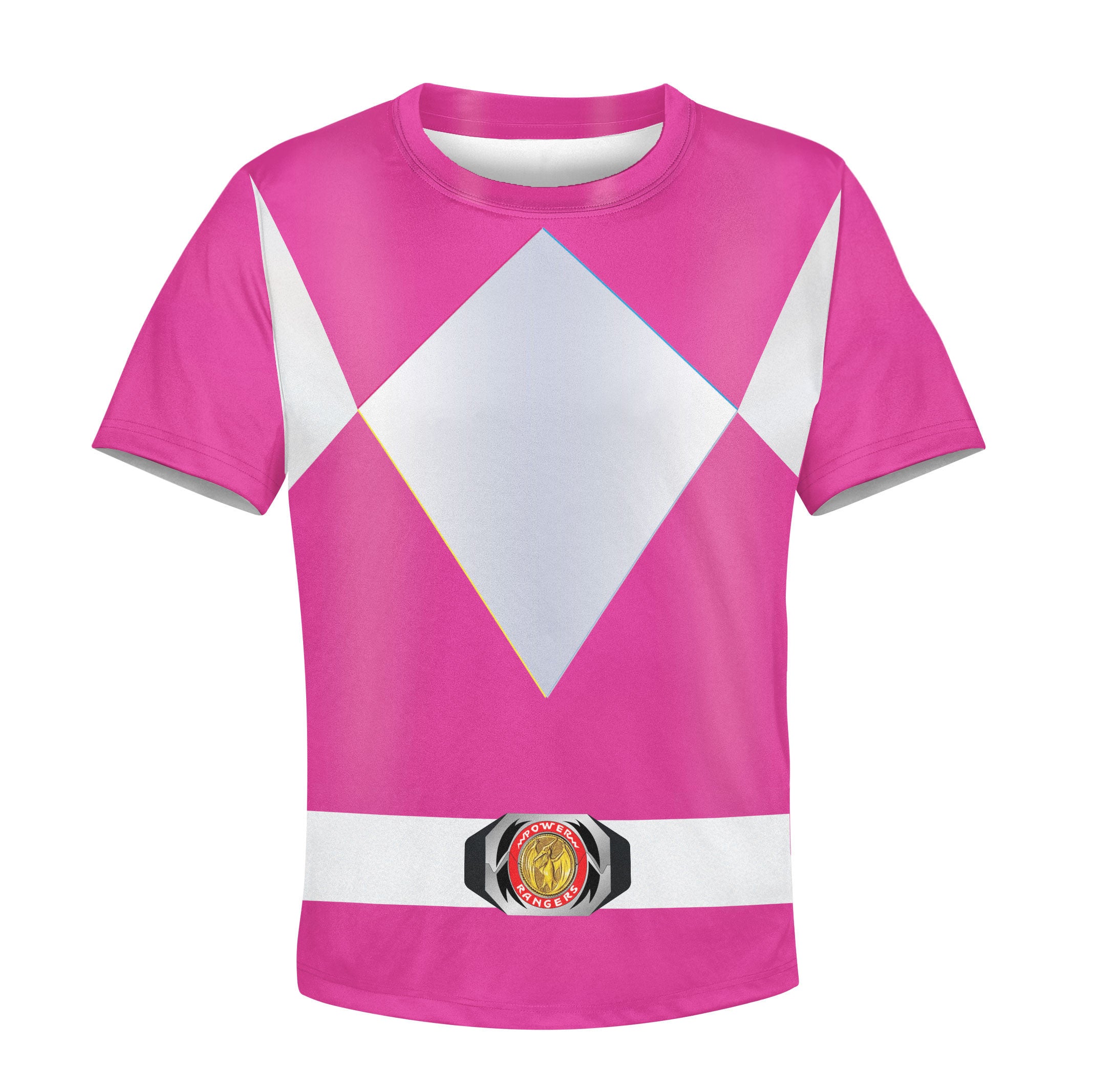 Unisex Kid Tops Pink Power Ranger 3D Apparel - Stormmerch Exclusive