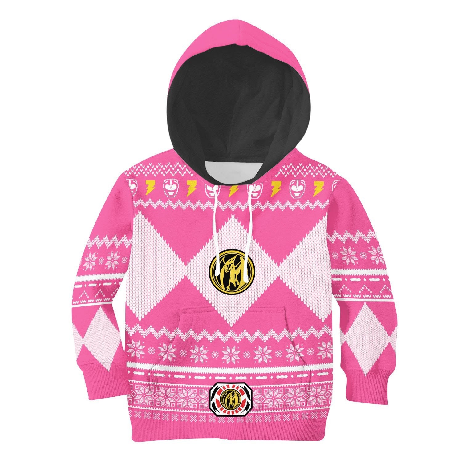 Unisex Kid Tops Pullover Sweatshirt Pink Power Ranger 3D Apparel - Stormmerch Exclusive