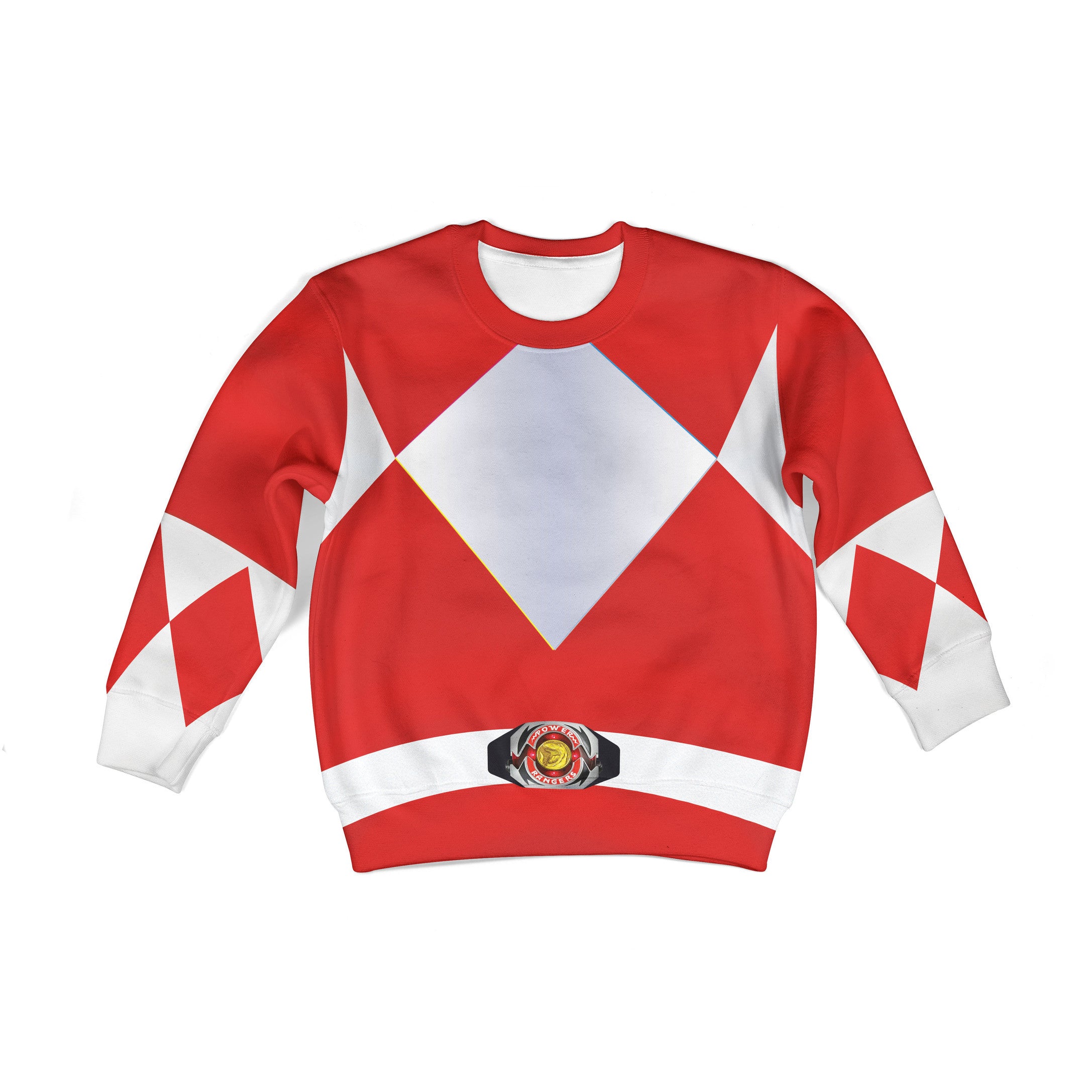Unisex Kid Tops Red Power Ranger 3D Apparel - Stormmerch Exclusive