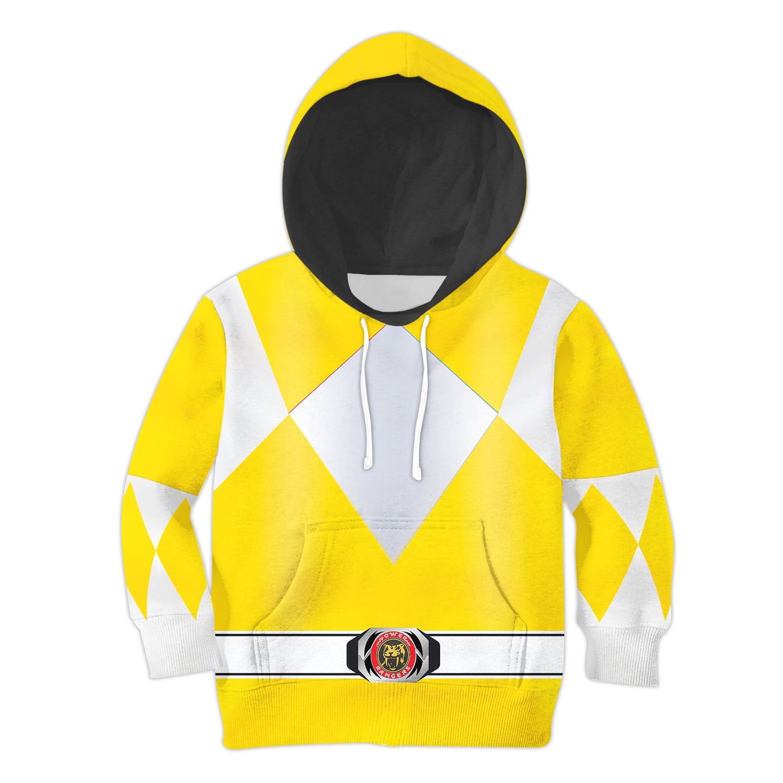 Unisex Kid Tops Yellow Power Ranger 3D Apparel - Stormmerch Exclusive