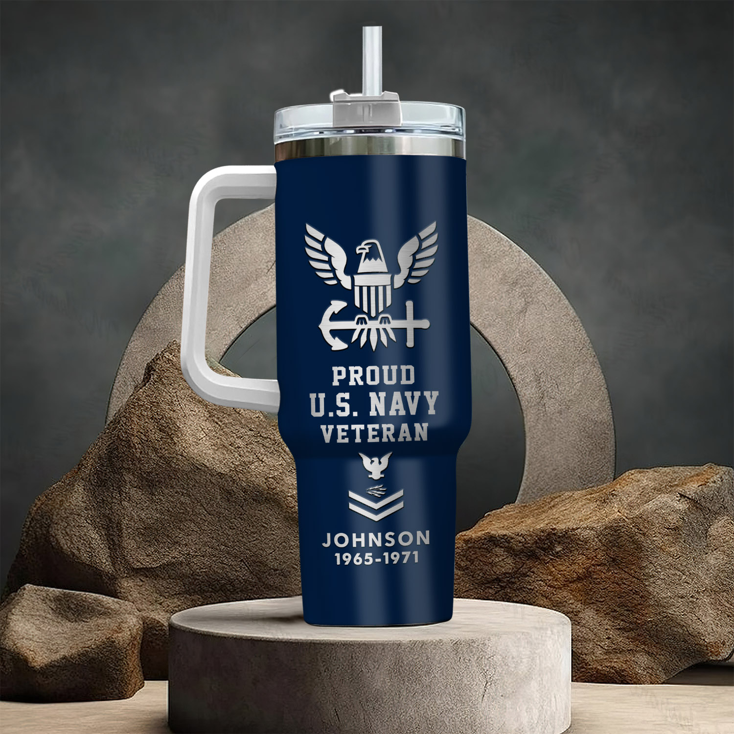 United States Navy Custom Stanley Cup 40 oz 30 oz Tumbler With Handle