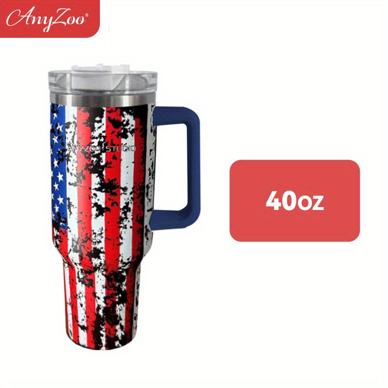 USA Flag Custom Stanley Cup 40 oz 30 oz Tumbler With Handle