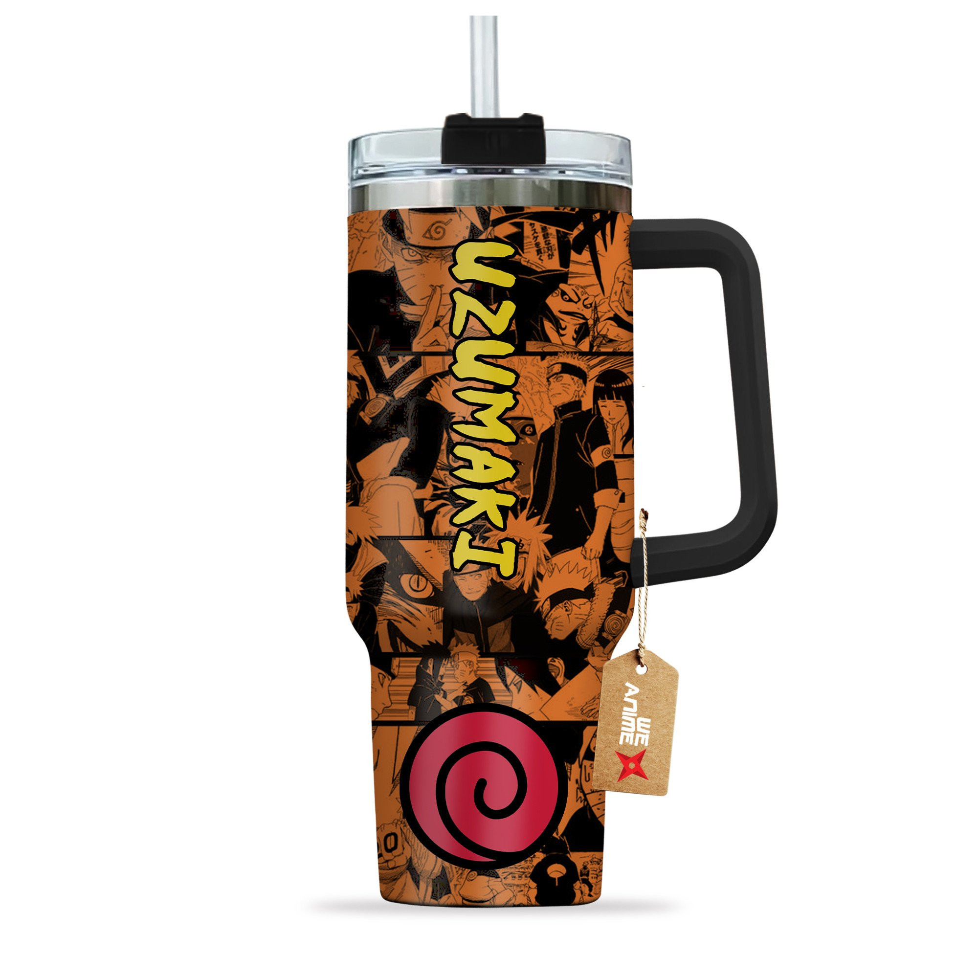 Uzumaki Naruto Anime Custom Stanley Cup 40 oz 30 oz Tumbler With Handle