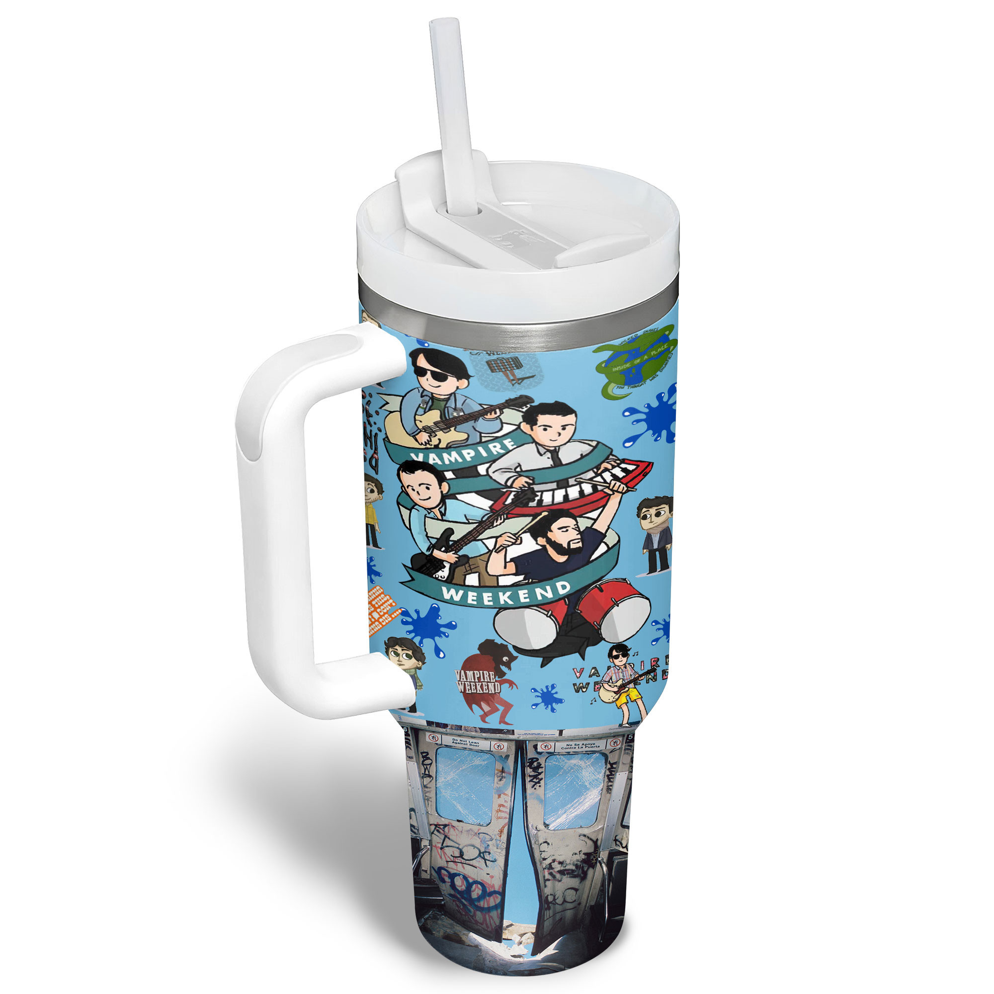 Vampire Weekend Music Custom Stanley Cup 40 oz 30 oz Tumbler With Handle