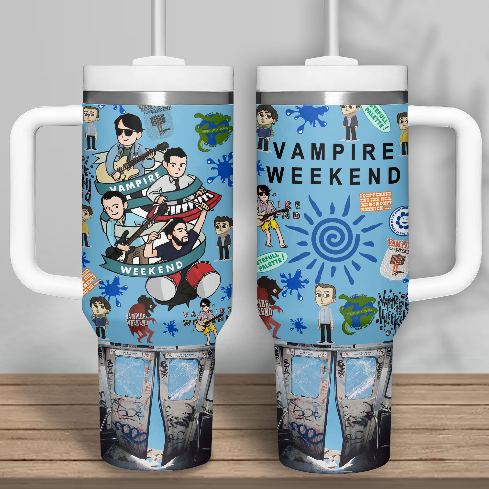 Vampire Weekend Music Custom Stanley Cup 40 oz 30 oz Tumbler With Handle