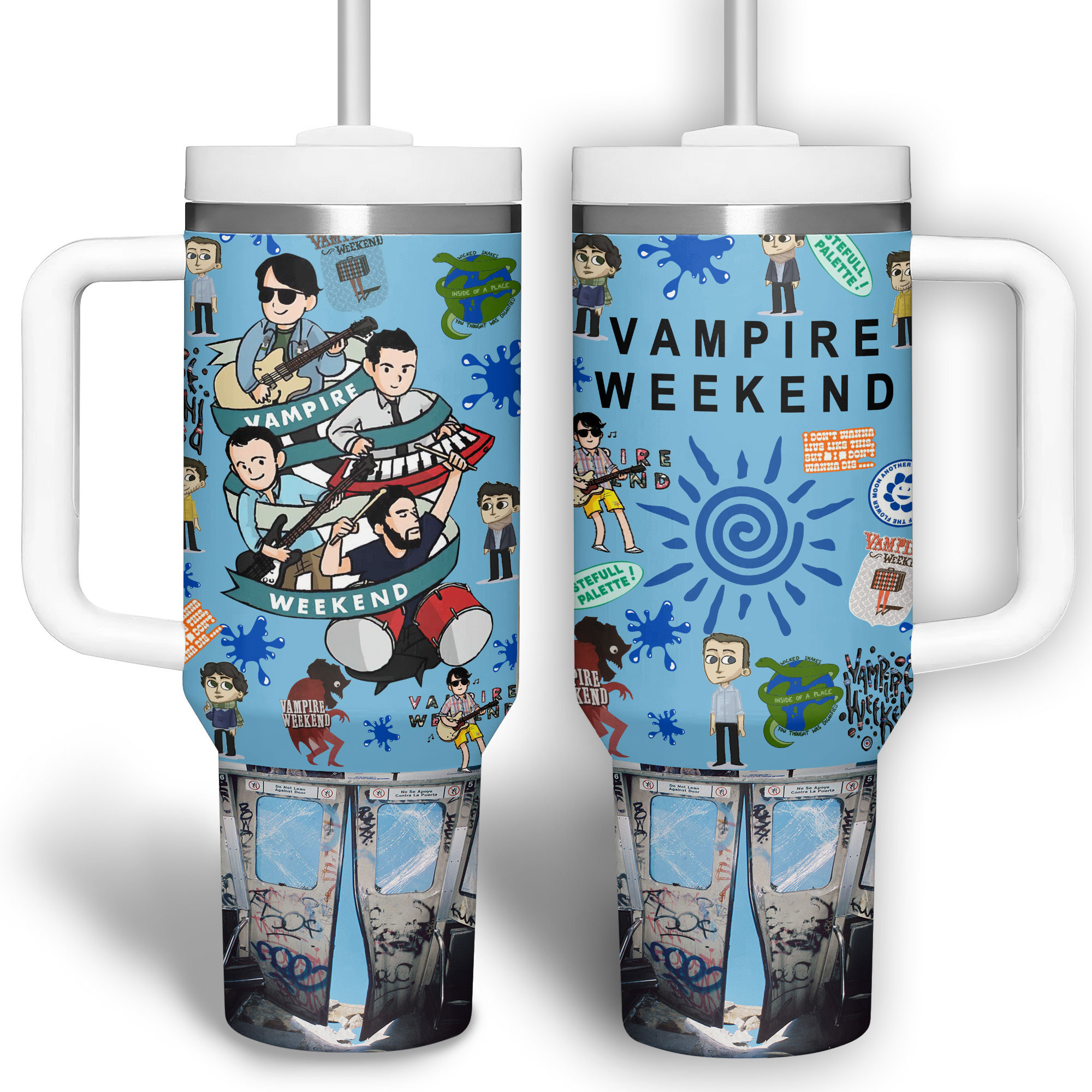Vampire Weekend Music Custom Stanley Cup 40 oz 30 oz Tumbler With Handle