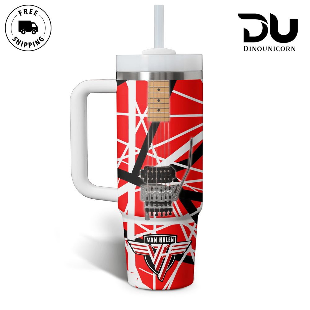 Van Halen Music Custom Stanley Cup 40 oz 30 oz Tumbler With Handle