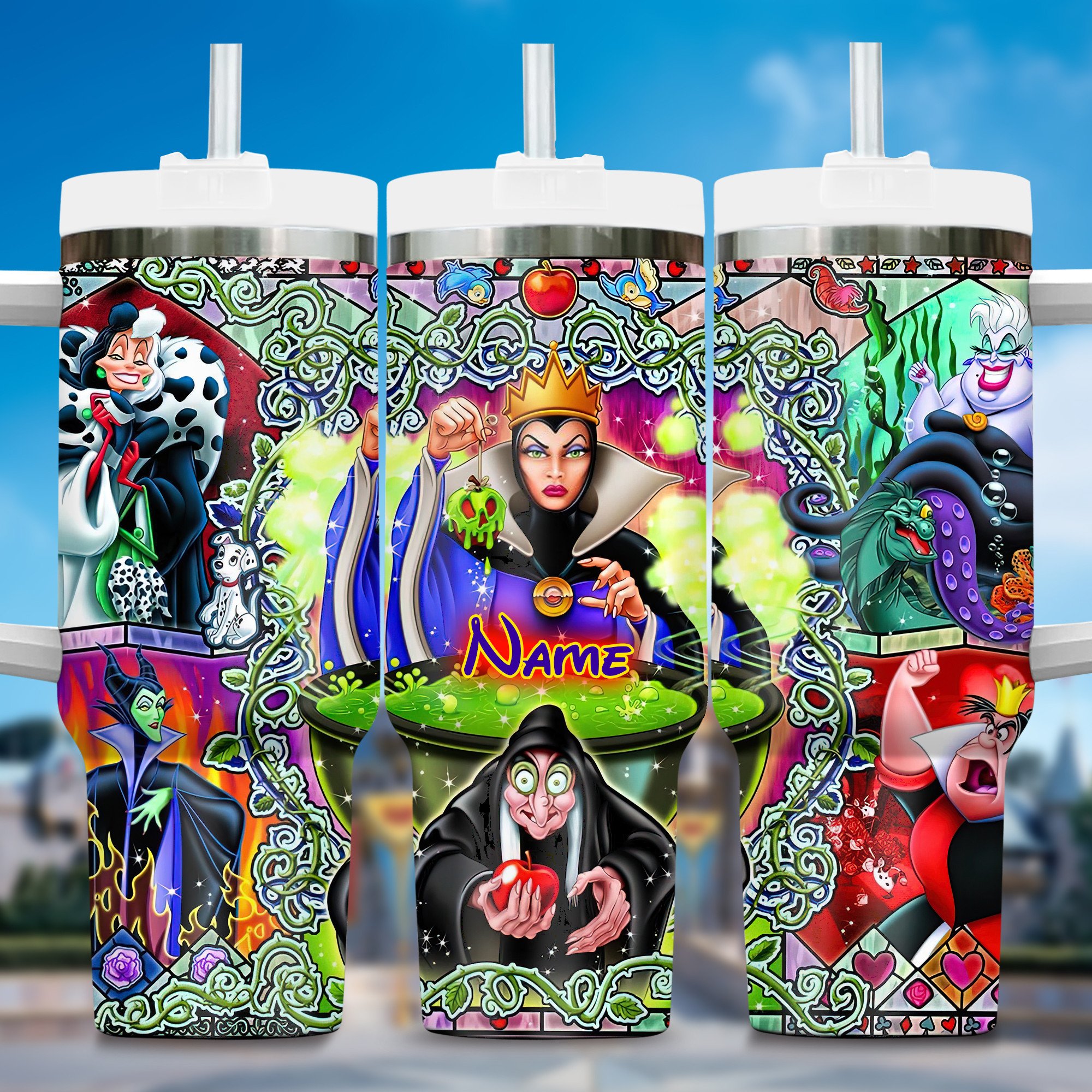 Villains Cartoon Custom Stanley Cup 40 oz 30 oz Tumbler With Handle