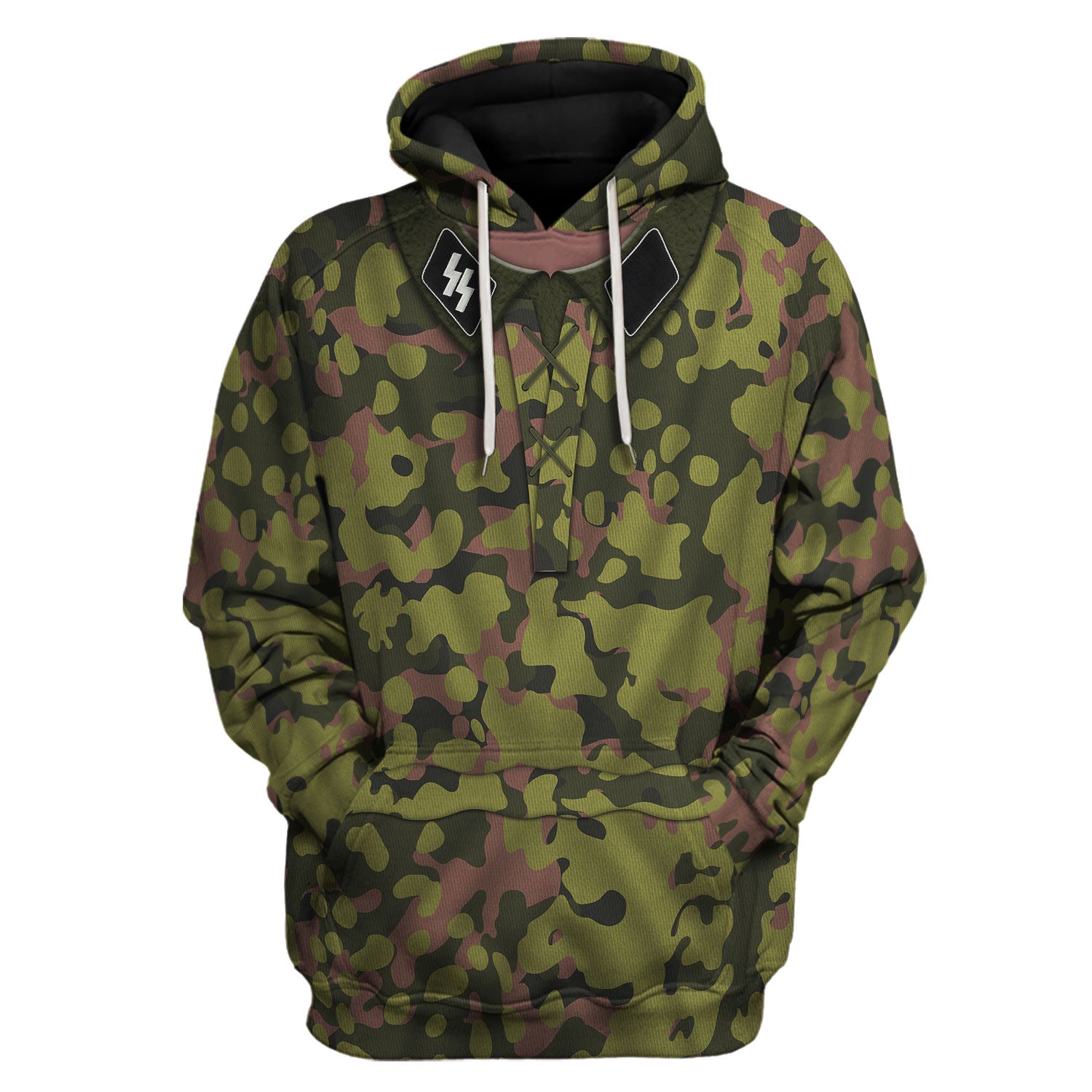 Waffen SS Type II M42 Oakleaf A Smock Dark Variant Costume Hoodie Sweatshirt T-Shirt Sweatpants Tracksuit - Stormmerch Exclusive