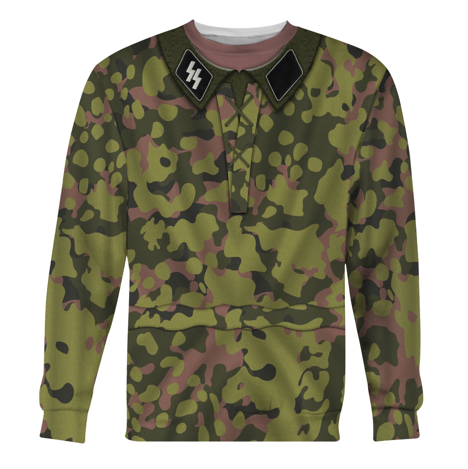 Waffen SS Type II M42 Oakleaf A Smock Dark Variant Costume Hoodie Sweatshirt T-Shirt Sweatpants Tracksuit - Stormmerch Exclusive