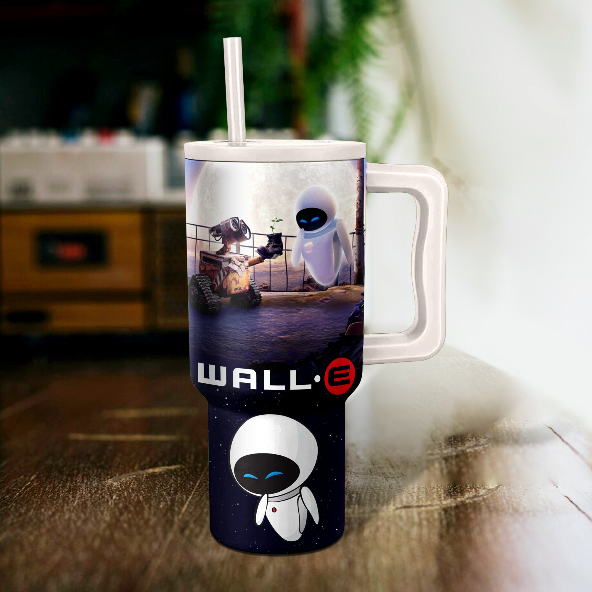 Wall-E Disney Cartoon Custom Stanley Cup 40 oz 30 oz Tumbler With Handle
