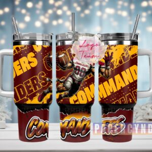Washington Commanders Custom Stanley Cup 40 oz 30 oz Tumbler With Handle