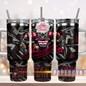 Washington Commanders Custom Stanley Cup 40 oz 30 oz Tumbler With Handle
