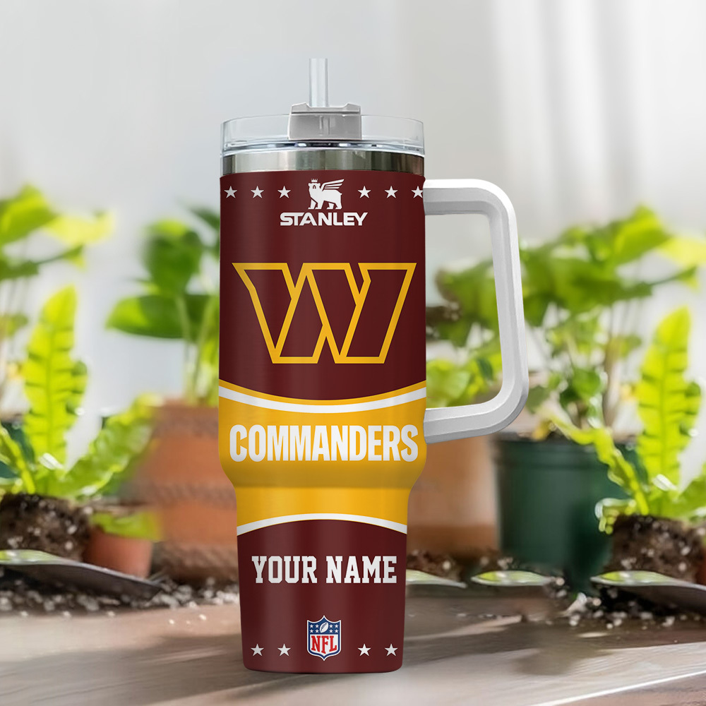 Washington Commanders NFL Custom Stanley Cup 40 oz 30 oz Tumbler With Handle