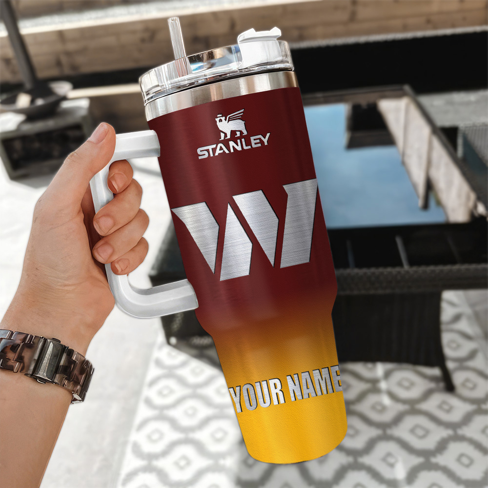 Washington Commanders NFL Custom Stanley Cup 40 oz 30 oz Tumbler With Handle