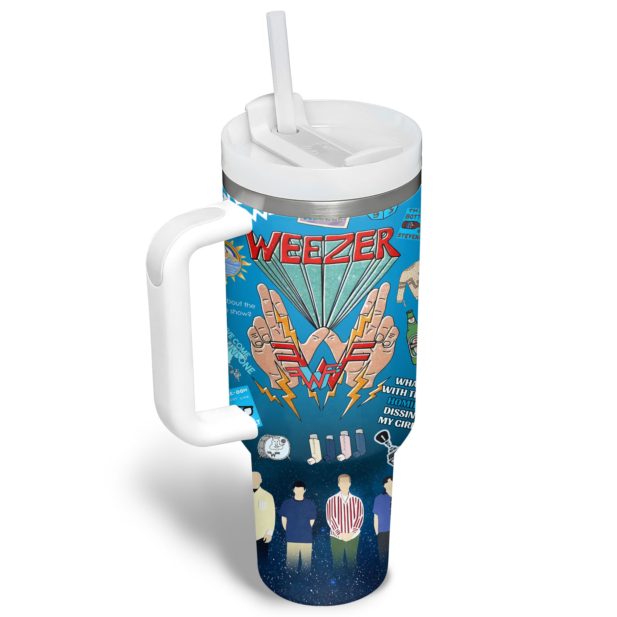 Weezer Music Custom Stanley Cup 40 oz 30 oz Tumbler With Handle