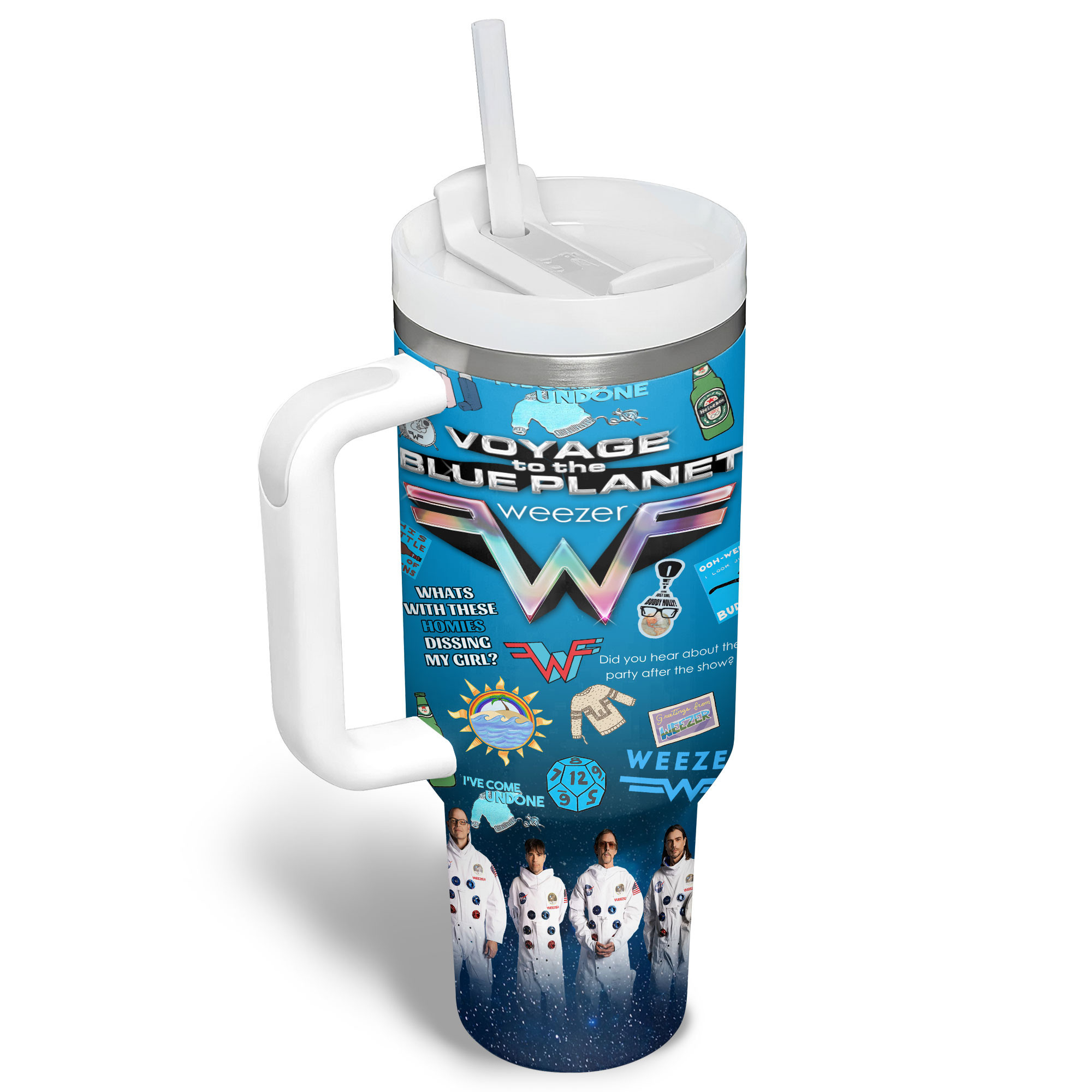 Weezer Music Custom Stanley Cup 40 oz 30 oz Tumbler With Handle
