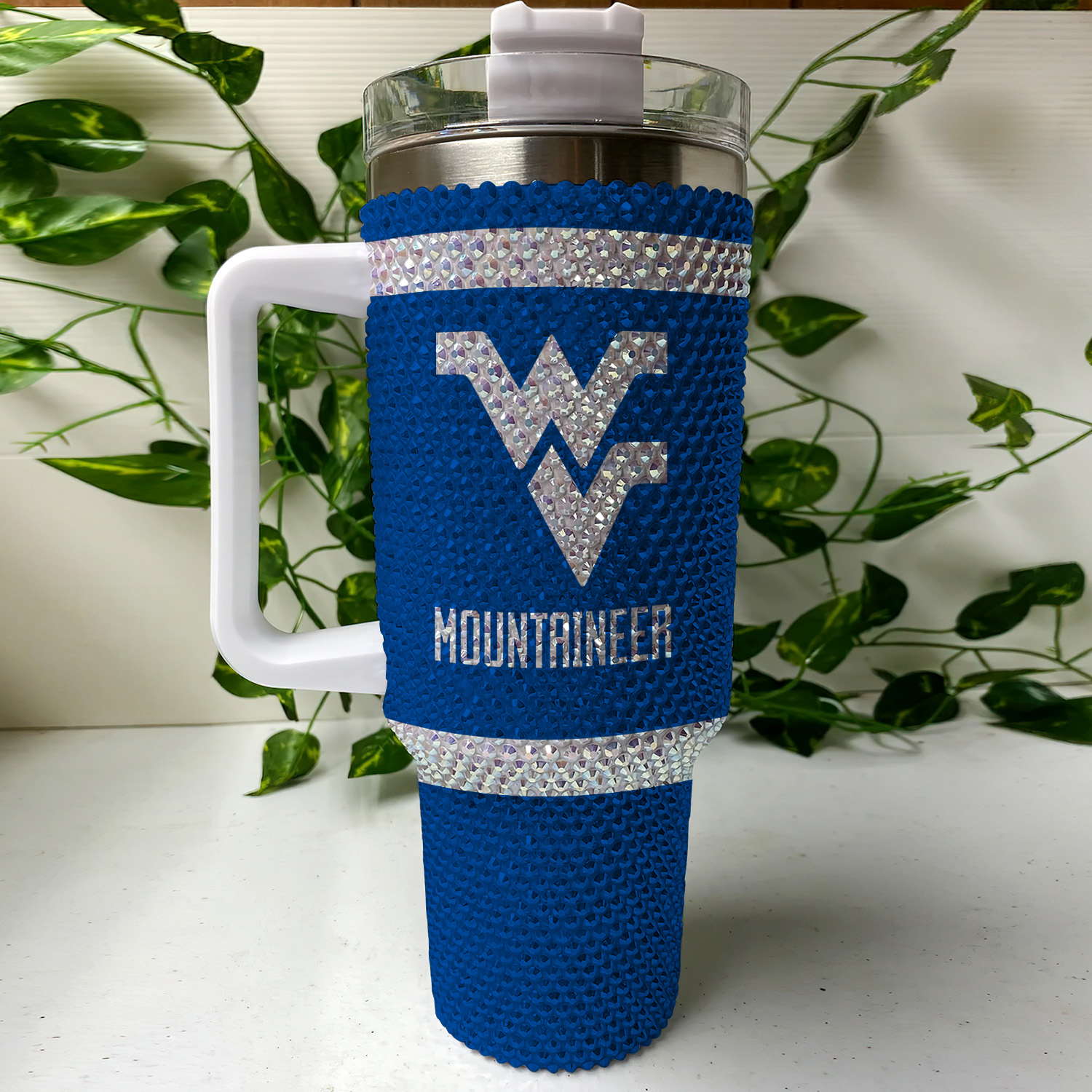 West Virginia Mountaineers NCAA Custom Stanley Cup 40 oz 30 oz Tumbler With Handle