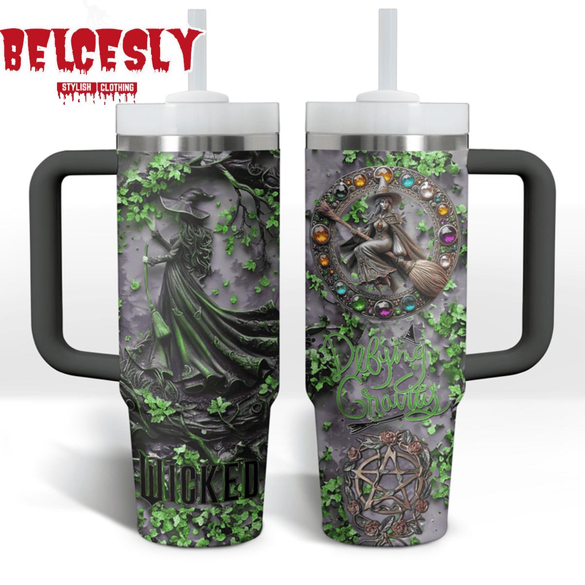Wicked Defying Gravity Music Custom Stanley Cup 40 oz 30 oz Tumbler With Handle