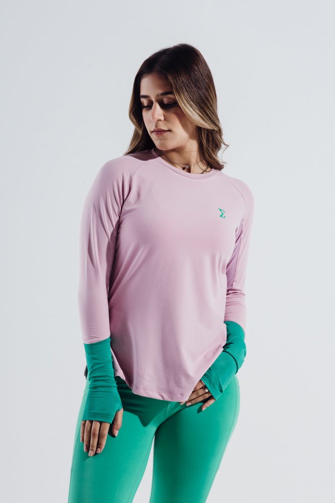 Winsome Orchid Smoky Gym Sport Workout Long Sleeve T-Shirt