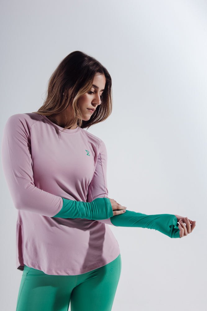 Winsome Orchid Smoky Gym Sport Workout Long Sleeve T-Shirt