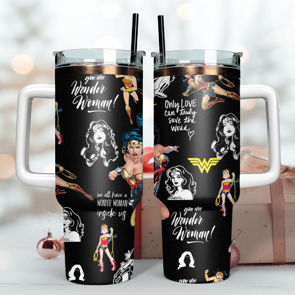 Wonder Woman Mother Day Custom Stanley Cup 40 oz 30 oz Tumbler With Handle
