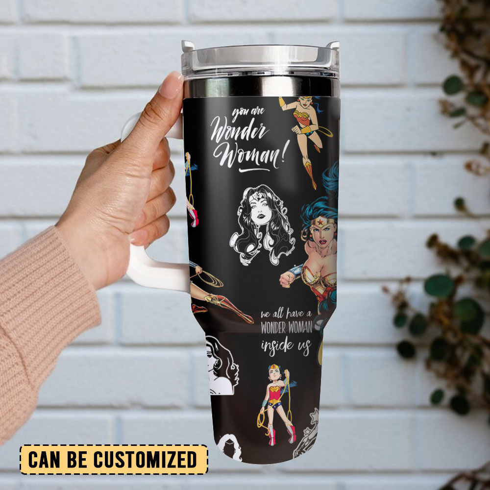 Wonder Woman Mother Day Custom Stanley Cup 40 oz 30 oz Tumbler With Handle