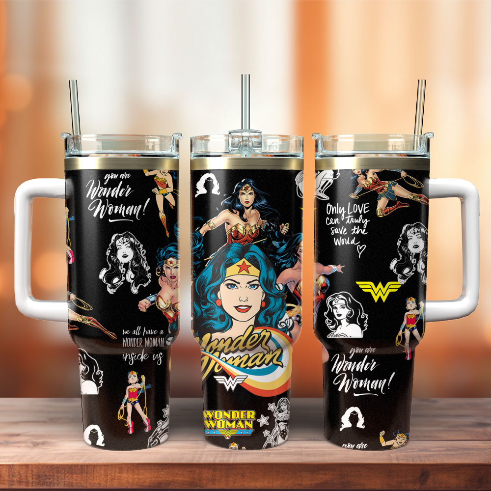 Wonder Woman Mother Day Custom Stanley Cup 40 oz 30 oz Tumbler With Handle