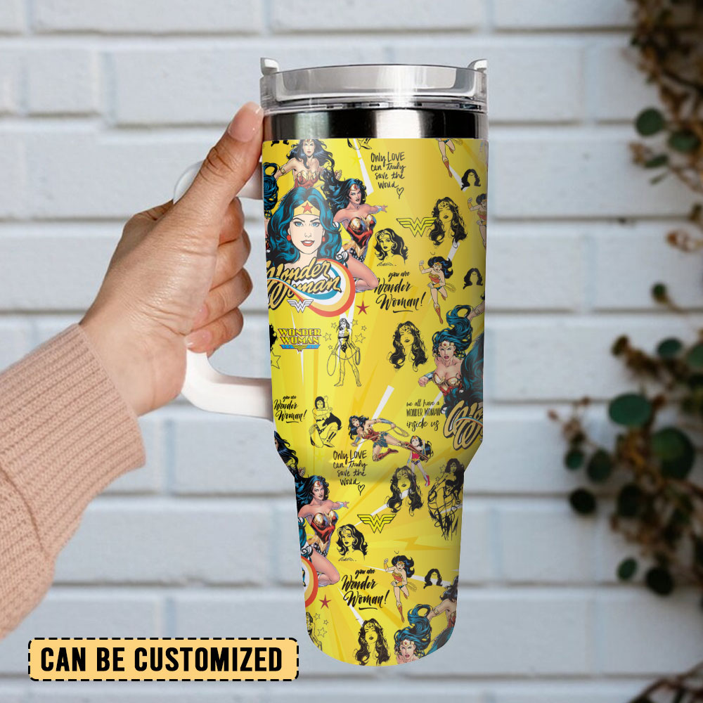 Wonder Woman Movie Custom Stanley Cup 40 oz 30 oz Tumbler With Handle