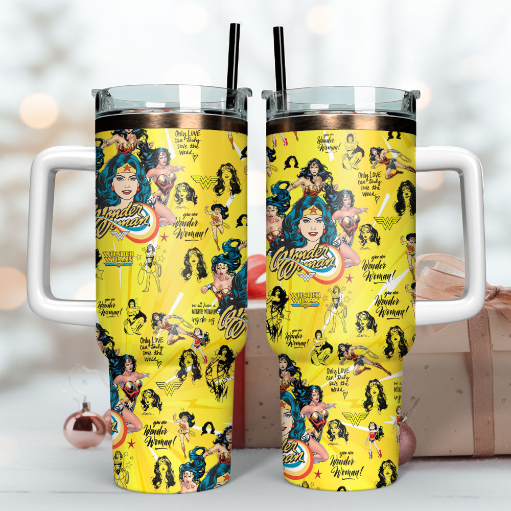 Wonder Woman Movie Custom Stanley Cup 40 oz 30 oz Tumbler With Handle