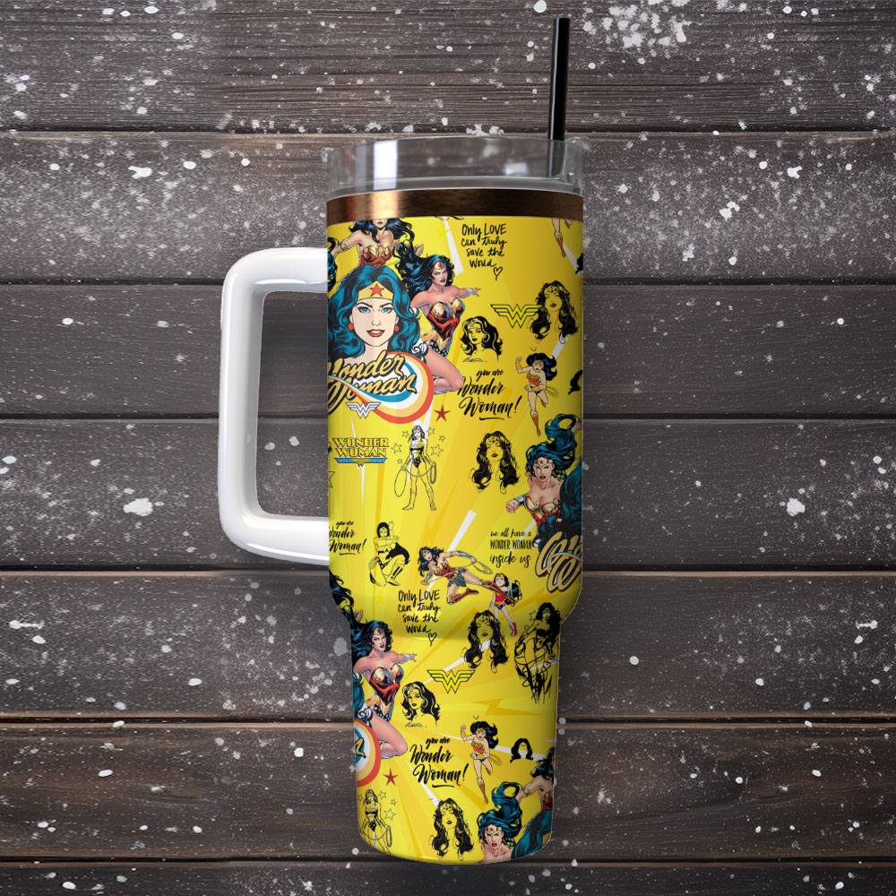 Wonder Woman Movie Custom Stanley Cup 40 oz 30 oz Tumbler With Handle