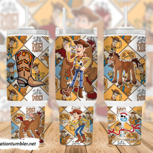 Woody Toy Story Cartoon Custom Stanley Cup 40 oz 30 oz Tumbler With Handle