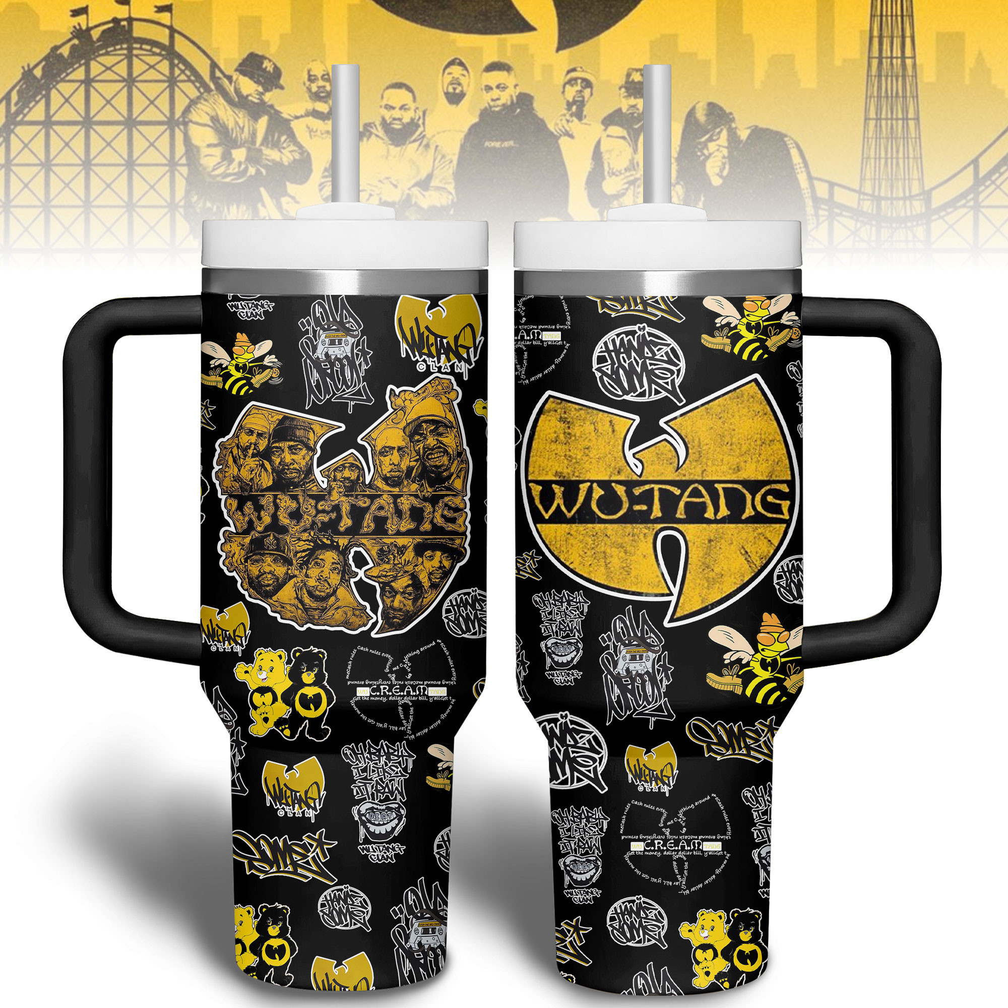 Wu-Tang Music Custom Stanley Cup 40 oz 30 oz Tumbler With Handle