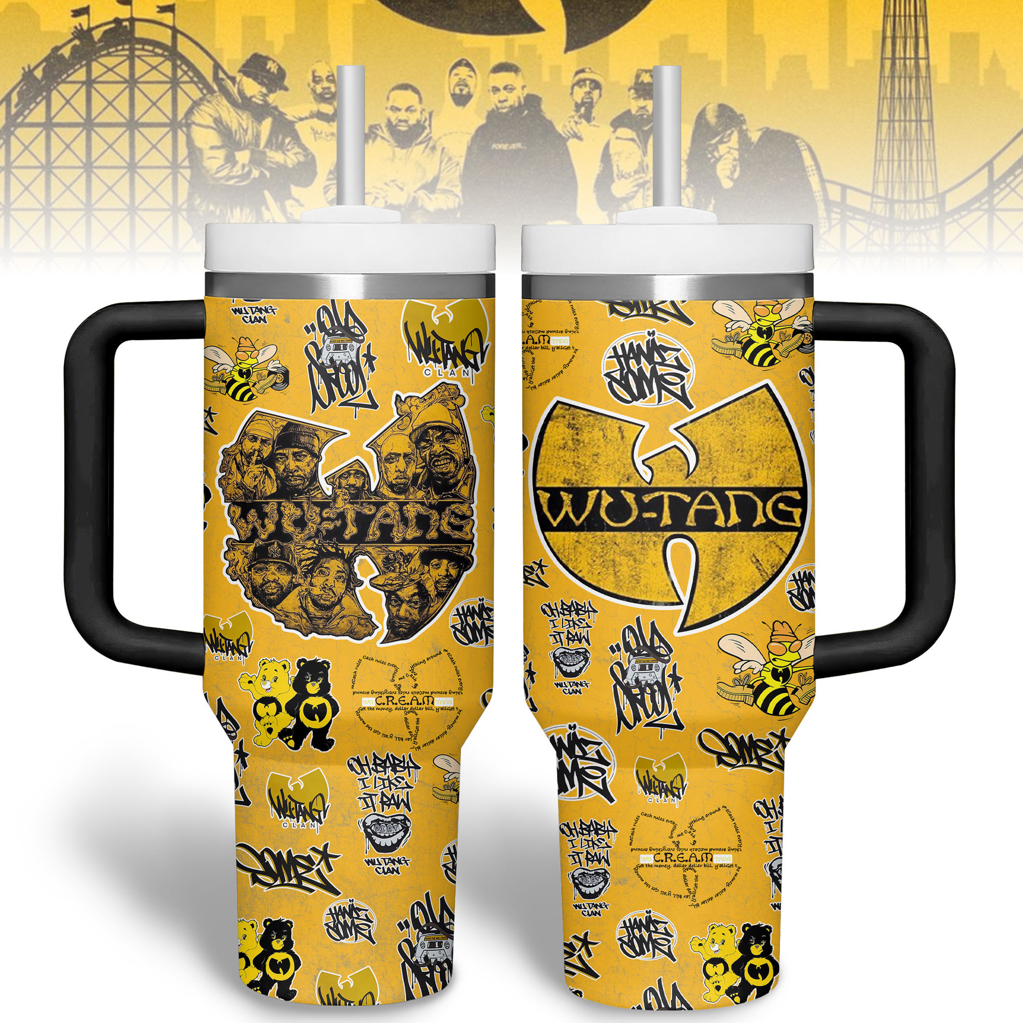 Wu-Tang Music Custom Stanley Cup 40 oz 30 oz Tumbler With Handle