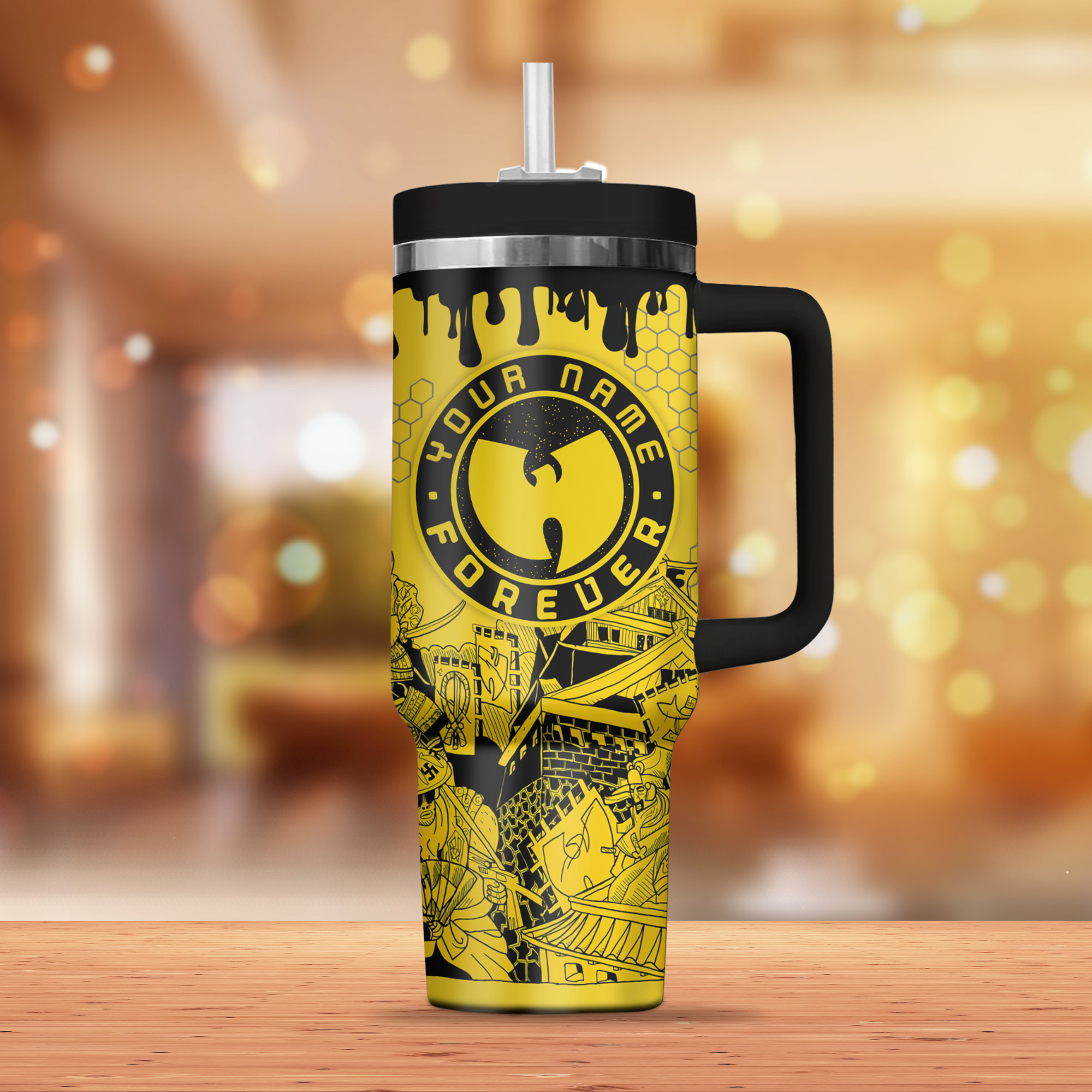 Wu-Tang Music Custom Stanley Cup 40 oz 30 oz Tumbler With Handle