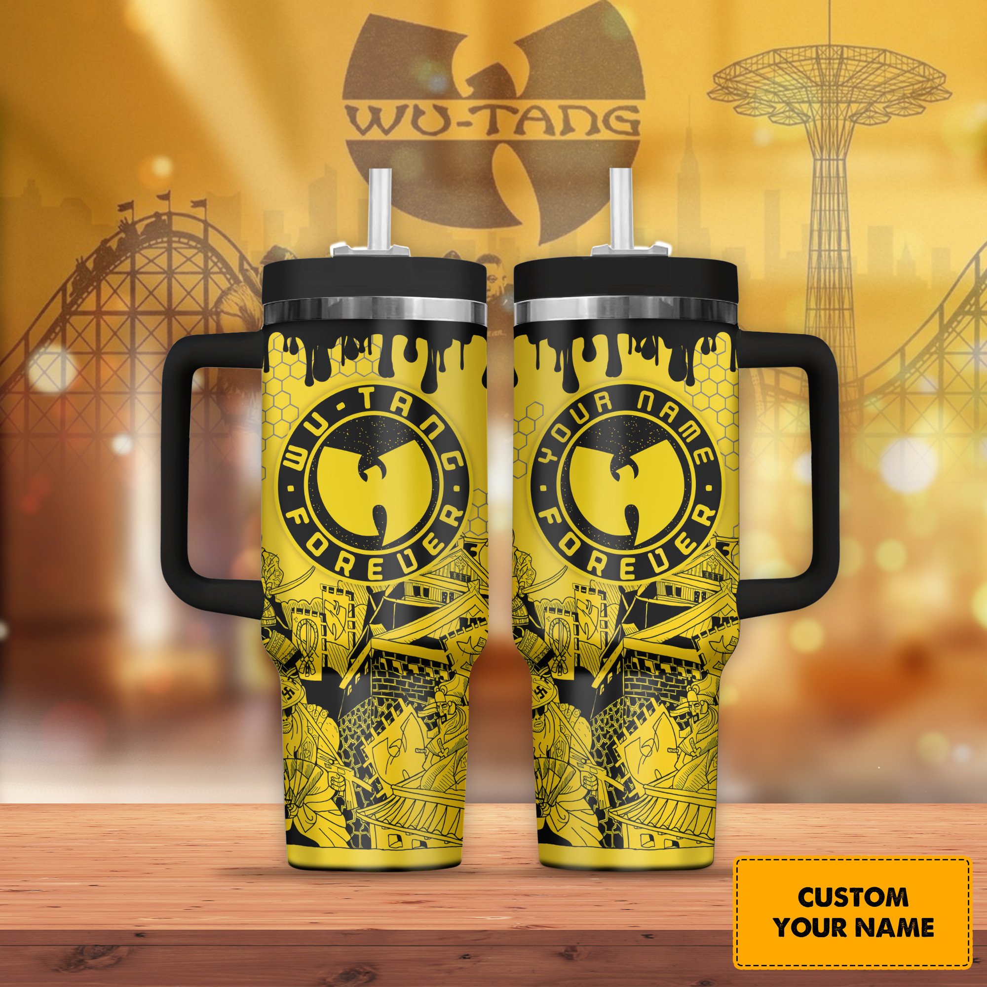 Wu-Tang Music Custom Stanley Cup 40 oz 30 oz Tumbler With Handle