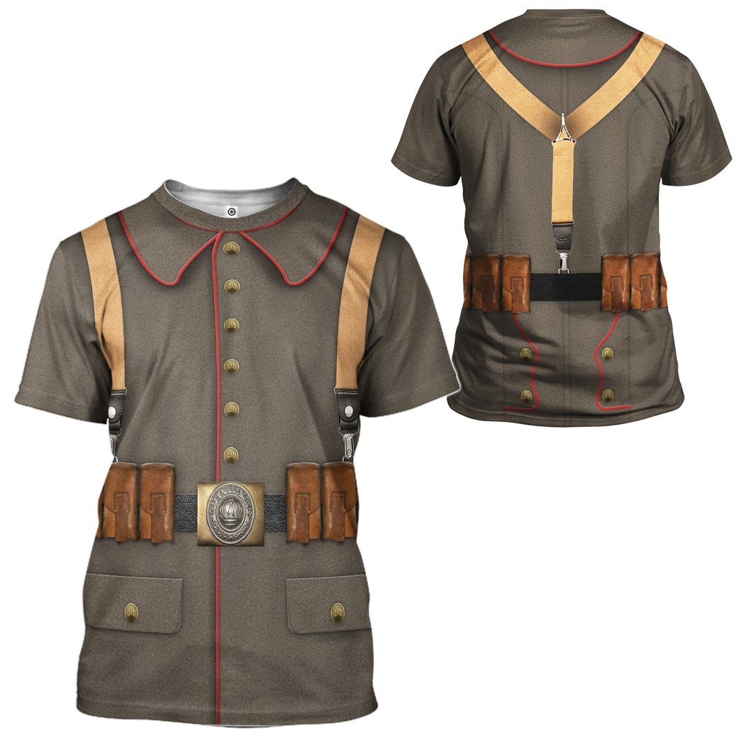 WW1 German Soldier Costume Hoodie Sweatshirt T-Shirt Sweatpants Tracksuit - Stormmerch Exclusive
