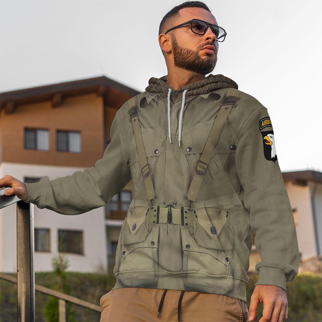 WW2 Paratroopers Costume Hoodie Sweatshirt T-Shirt Sweatpants Tracksuit - Stormmerch Exclusive