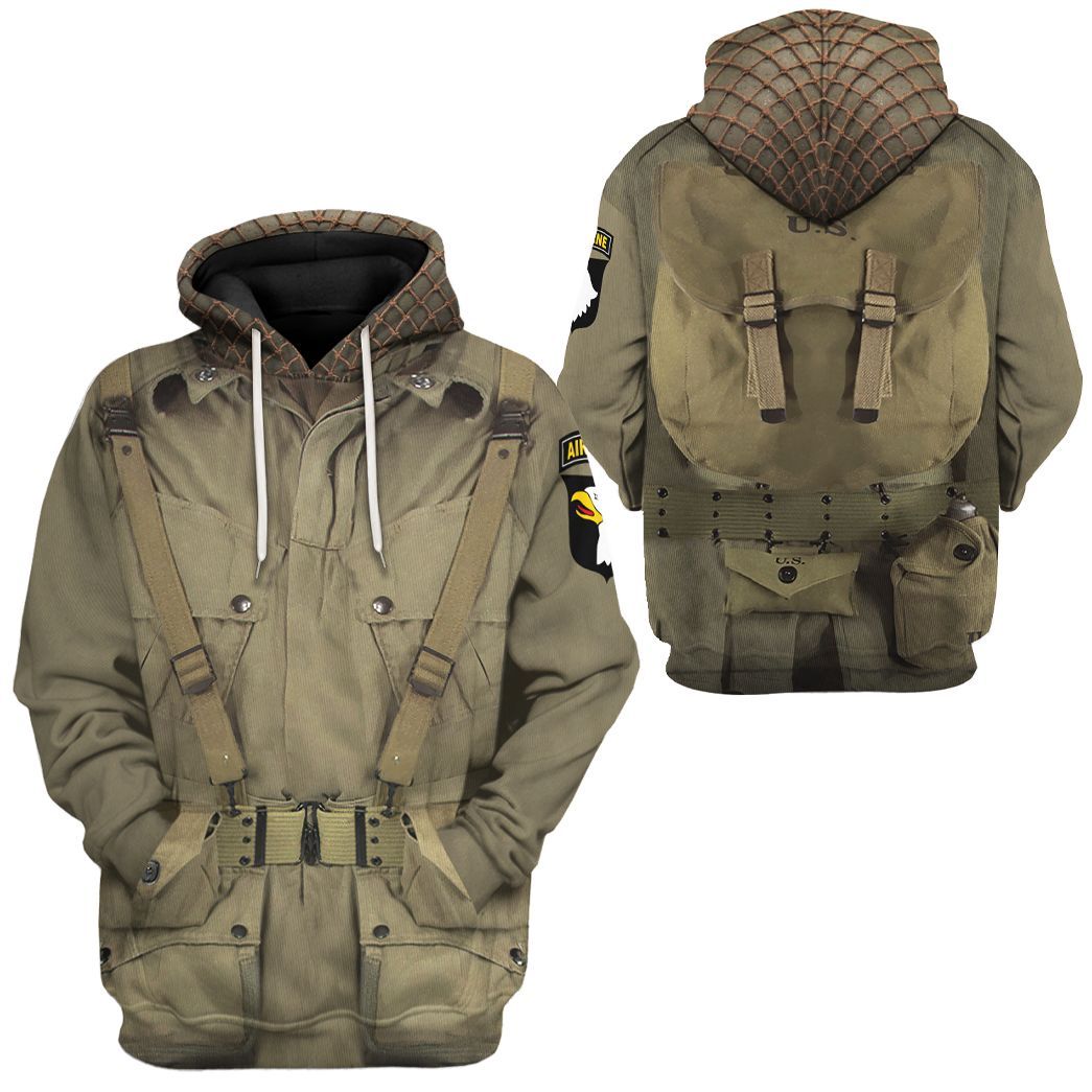 WW2 Paratroopers Costume Hoodie Sweatshirt T-Shirt Sweatpants Tracksuit - Stormmerch Exclusive
