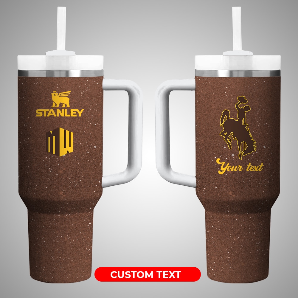 Wyoming Cowboys NCAA Custom Stanley Cup 40 oz 30 oz Tumbler With Handle