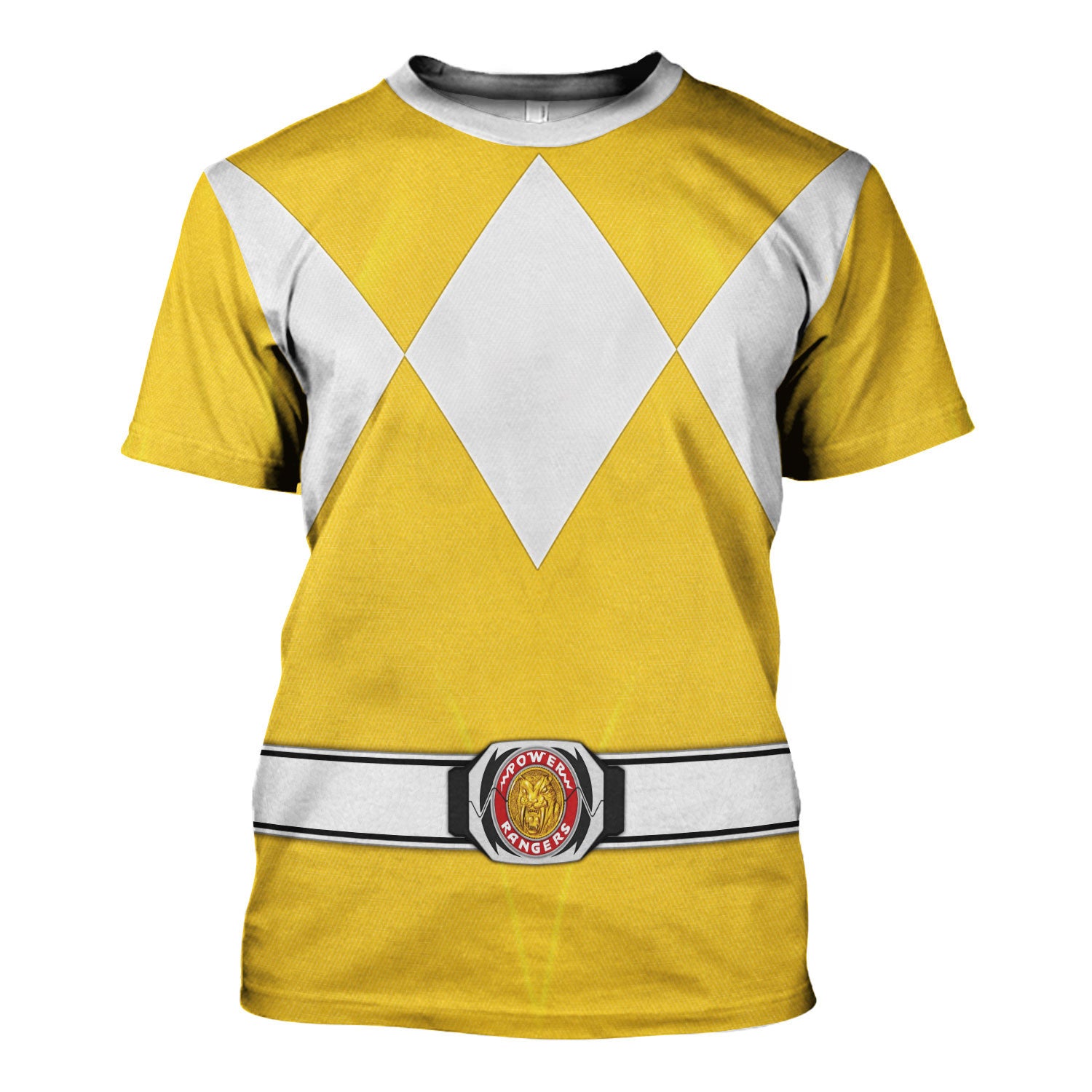Yellow Ranger Mighty Morphin Hoodies Sweatshirt T-shirt Hawaiian Tracksuit - Stormmerch Exclusive