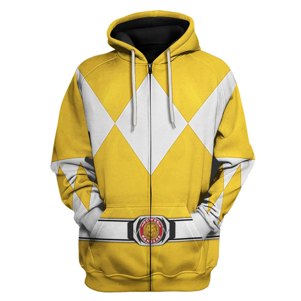 Yellow Ranger Mighty Morphin Hoodies Sweatshirt T-shirt Hawaiian Tracksuit - Stormmerch Exclusive