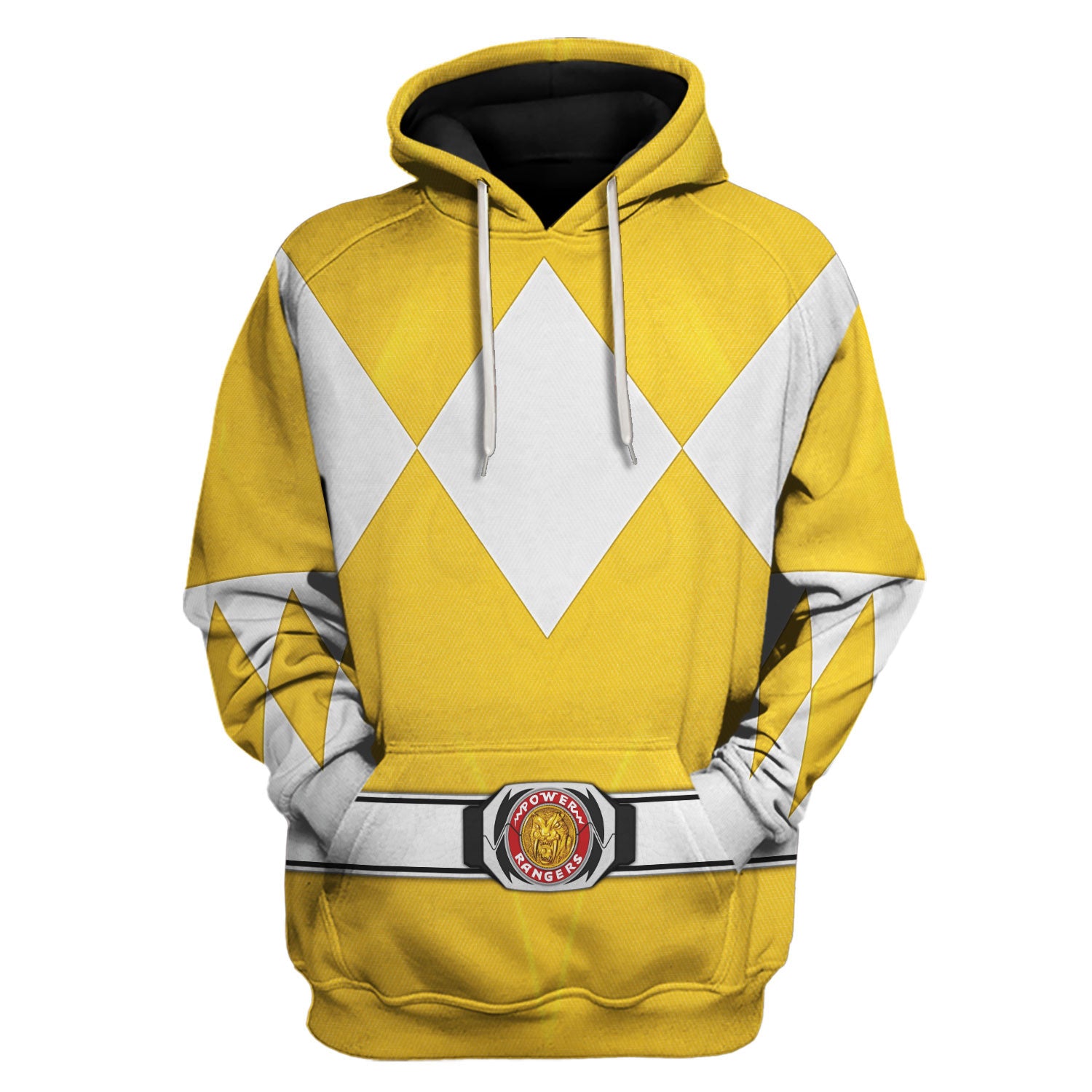 Yellow Ranger Mighty Morphin Hoodies Sweatshirt T-shirt Hawaiian Tracksuit - Stormmerch Exclusive