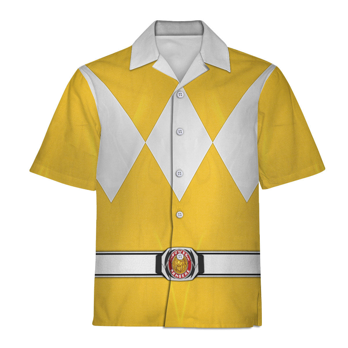 Yellow Ranger Mighty Morphin Hoodies Sweatshirt T-shirt Hawaiian Tracksuit - Stormmerch Exclusive