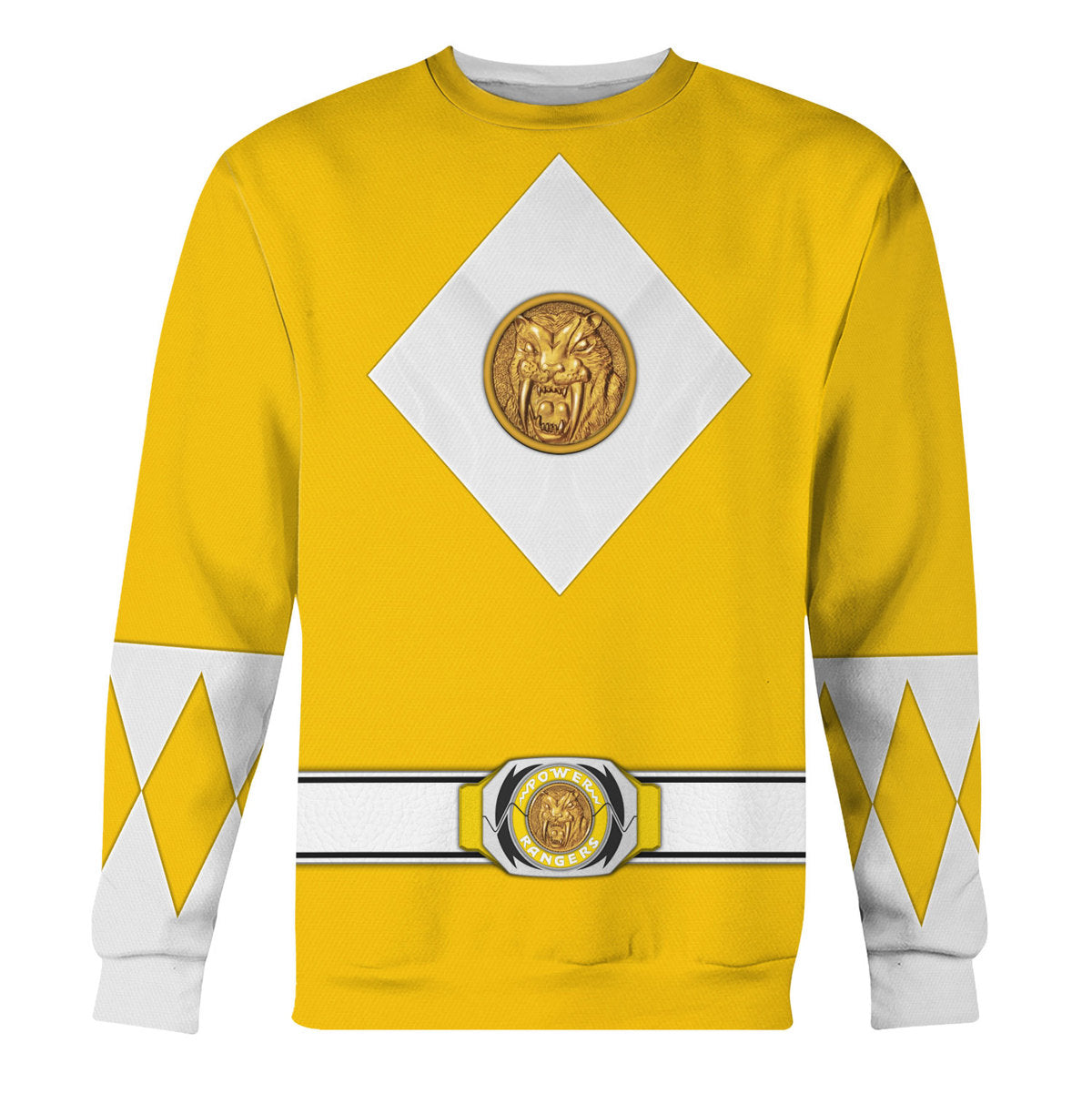 Yellow Ranger Mighty Morphin The Movie (1995) Hoodies Sweatshirt T-shirt Hawaiian - Stormmerch Exclusive